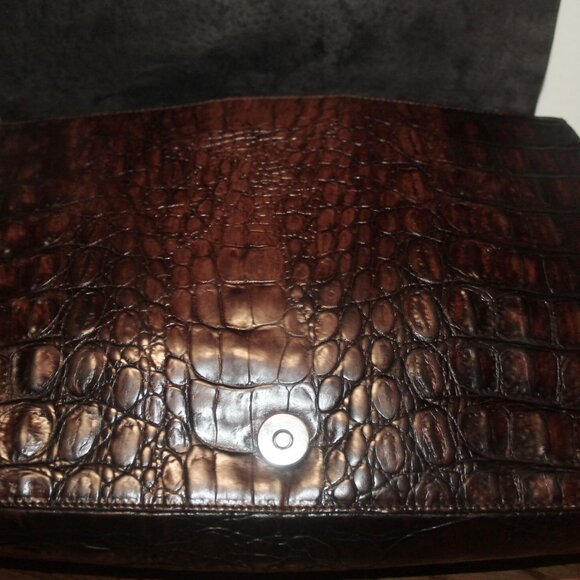 Exotic $649 Andrea Mabiani Italy Rich Alligator Hobo Shoulder Bag Purse - Picture 7 of 11